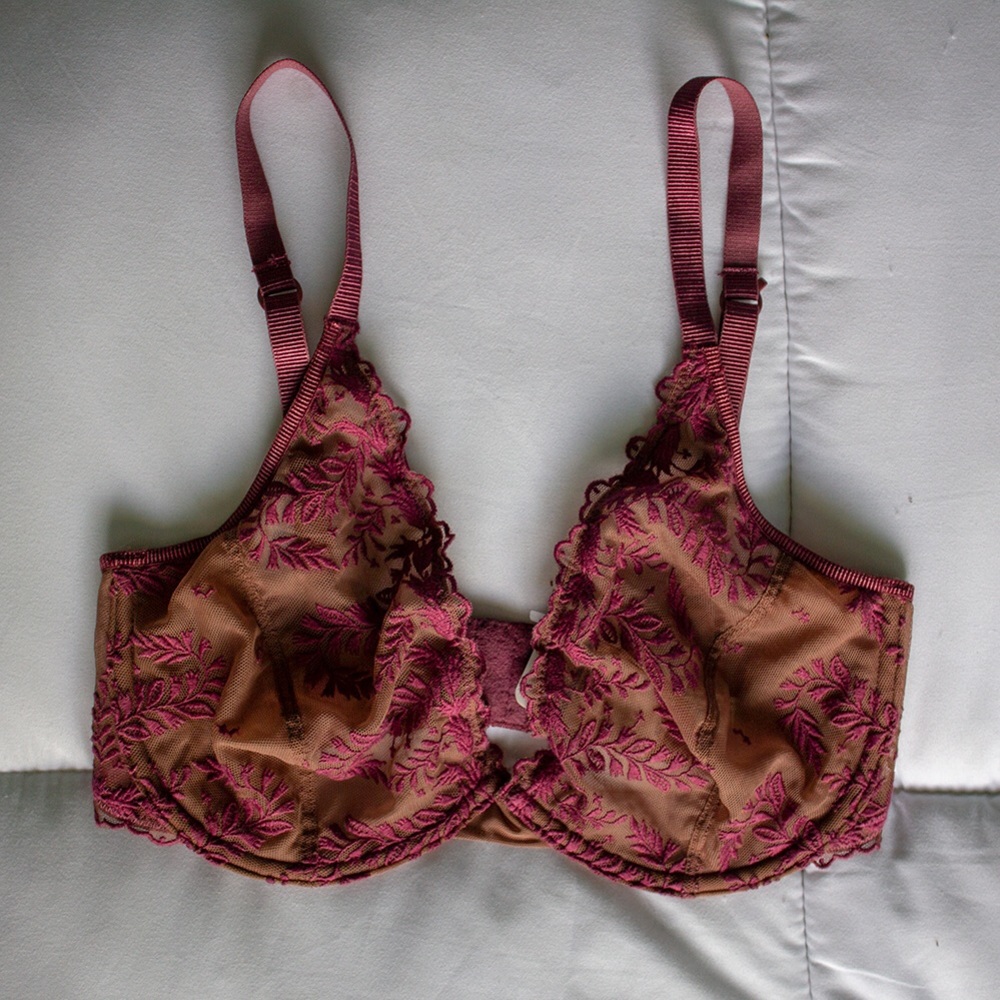 Freepeople | lacy-wine bra